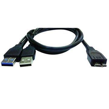 I-WIZ 彰唯IWIZ USB3.0 A公x2/Micro B公 1M高速傳輸線 USB連接線