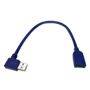 I-WIZ 彰唯 USB3.0 A公90度/A母 30cm USB連接線
