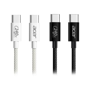 acer 宏碁 OCB4D1 PD240W充電線 2M 黑色 C to C(USB IF TID認證插頭與晶片) 手機Type-C系列