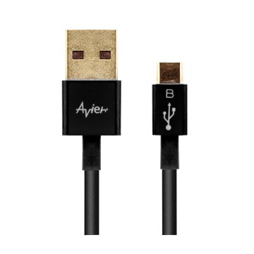 avier USB 2.0 A / Micro B公 傳輸線 1M (黑) 手機安卓系列