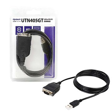 Uptech 登昌恆 UTN405GT USB to RS-232 訊號轉換器1.5M RS232連接線