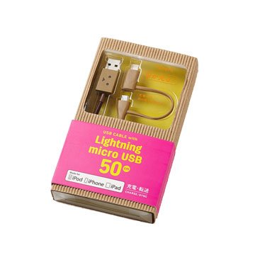 Lightning+Micro B/USB 50cm阿愣充電傳輸線 手機多合一系列