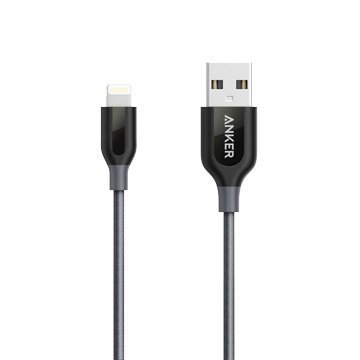 ANKER Lightning / USBA公 抗強拉編織線 0.9M(黑)