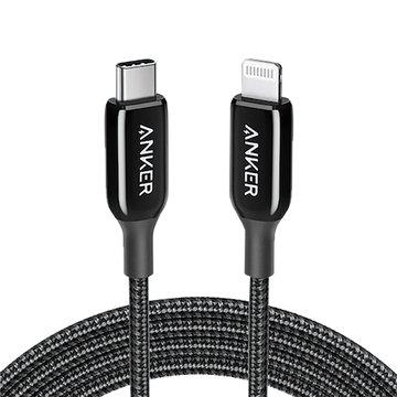 ANKER 安克創新 PowerLine+III Type-C to Lightning 1.8M 編織線 A8843黑灰 支援PD快充