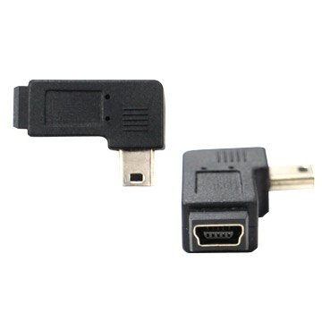 I-WIZ 彰唯 USB2.0 Mini 5pin公轉母 左彎90度轉接頭