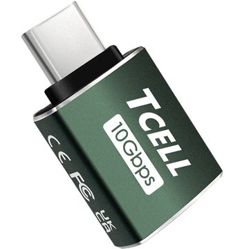  TCELL USB3.2 to Type-C Gen2 10Gb轉接頭