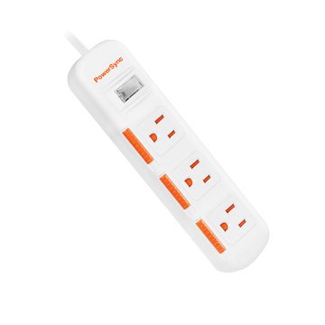 PowerSync 一開三插防塵防雷擊延長線 4.5M