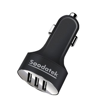 SOODATEK 三孔USB 3.1A 車用充電器