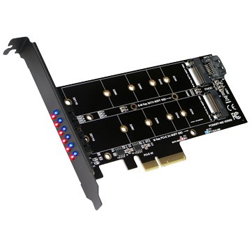GALILEO 伽利略 (客訂品)PCI-E 4X M.2(PCI-E 1埠+SATA1埠) 轉換/轉接卡