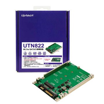 Uptech 登昌恆 UTN822 M.2 to SATA介面轉換器 轉換/轉接卡