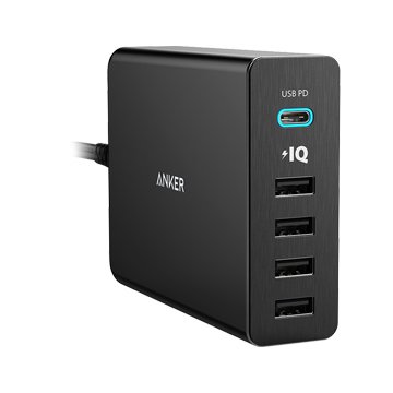 ANKER PowerPort 五孔充電座 (含Type-C PD孔)