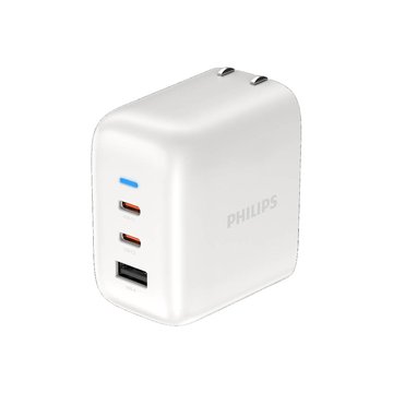 PHILIPS 飛利浦 飛利浦70W 2C1A PD旅充充電器 DLP6547CW USB充電器