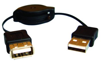 I-WIZ 彰唯USB2.0 A公A母 易拉線