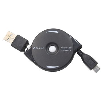 Link All USB A公/Micro USB2.0易拉線