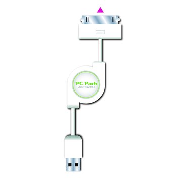 PC Park iPad/iPhone USB 伸縮線80cm