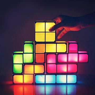 USB LED 俄羅斯方塊燈