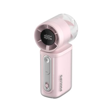 PHILIPS 飛利浦 迷你便攜高速100檔手持風扇-粉ACR2222MPF USB風扇