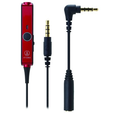 audio-technica 鐵三角RD紅麥克風耳機轉接線