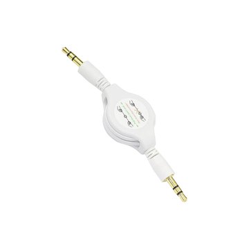 I-WIZ 彰唯 (客訂品)3.5公/3.5公 3極音源易拉線0.7M 白