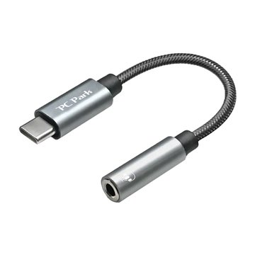 PC Park TC-16/Type-C公 to 四極 3.5mm母/17cm 一般影音訊號線 Type-C轉3.5mm音源