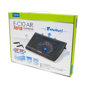 逸盛 Esense E-C11 冷光五風扇筆電散熱墊