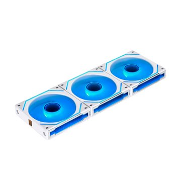 LIAN LI 聯力UniFanSLIN120-3W無限鏡ARGB積木風扇3入/白 系統風扇類