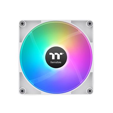 Thermaltake 曜越CT120 ARGB主板連動散熱反轉風扇 2入(白) 系統風扇類