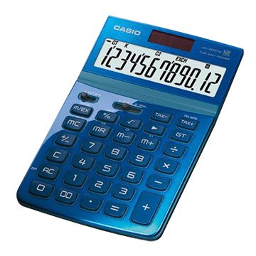CASIO JW-200TW-BU 12位元桌上型計算機(藍)