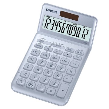 CASIO JW-200SC-BU 12位元仰角時尚系列桌上型計算機(珊瑚藍香檳)