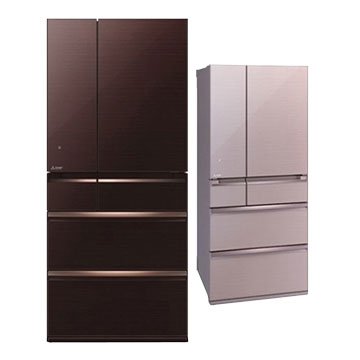 MITSUBISHI MR-WX71Y-BR-C 705L六門變頻水晶棕日製冰箱