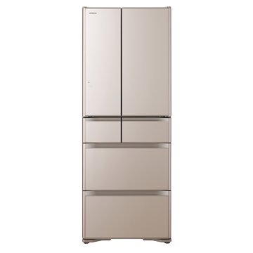 HITACHI R-XG570JJXN 561L六門變頻琉璃金冰箱日製