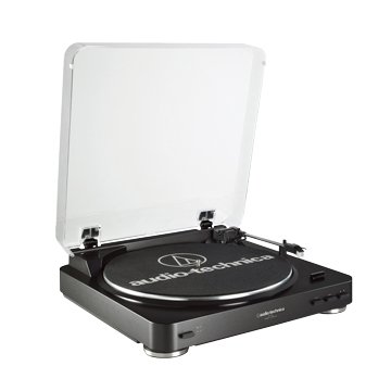 audio-technica 鐵三角全自動立體聲黑膠唱盤LP60黑