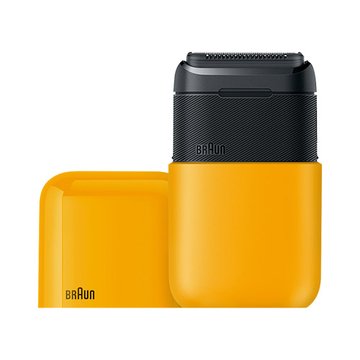 BRAUN 德國百靈 M1010 黑子彈口袋電鬍刀(黃色)