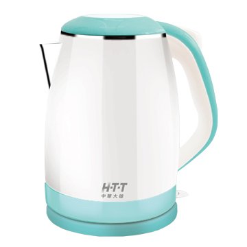 H．T．T 新幹線 HTT-1811 1.2L#304不銹鋼雙層防燙快煮壺(藍/粉)