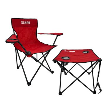 SAMPO 聲寶聲寶冰箱贈品--R45C2/聲寶折疊休閒桌椅(2椅1桌套組)