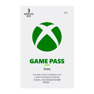 Microsoft 微軟 XBOX Game Pass Core 3個月-數位下載版