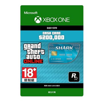 Microsoft 微軟 XBOX ONE 俠盜獵車手 5：虎鯊現金卡-數位下載版
