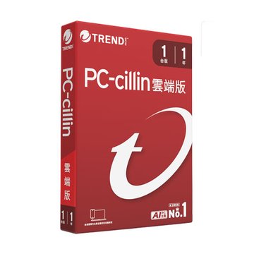 TREND 趨勢 PC-cillin 雲端版 一年一台防護 盒裝