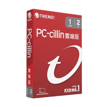 TREND 趨勢 PC-cillin 雲端版 二年一台防護 盒裝