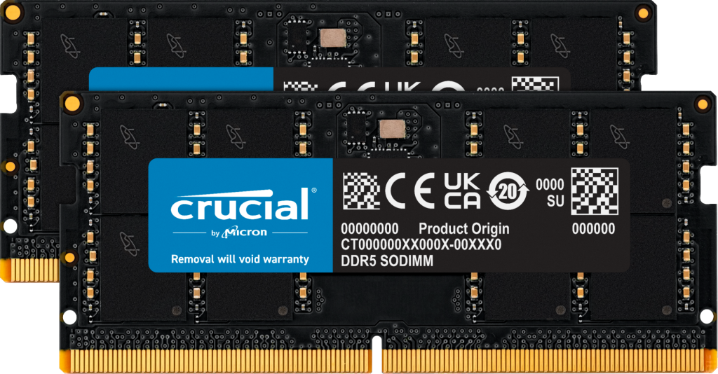 Micron 美光Crucial DDR5 5600 64GB(32G*2) CL46 筆記型記憶體