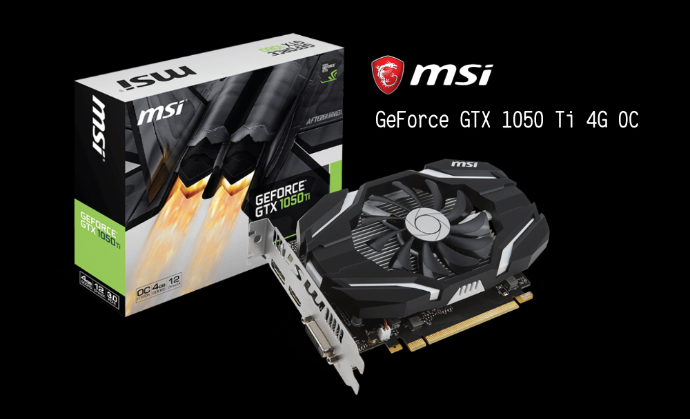 Msi 微星geforce Gtx 1050 Ti 4g Oc Isunfar愛順發3c購物網