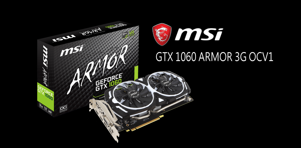 MSI 微星GeForce GTX 1060 ARMOR 3G OCV1 PCI-E｜順發線上購物